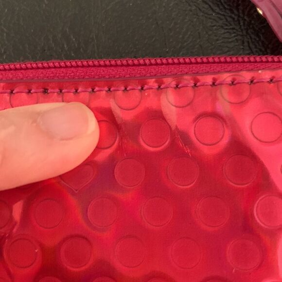 Kate Spade Red Little Shiloh Clutch Beale Street Zip Pouch - Picture 6 of 7